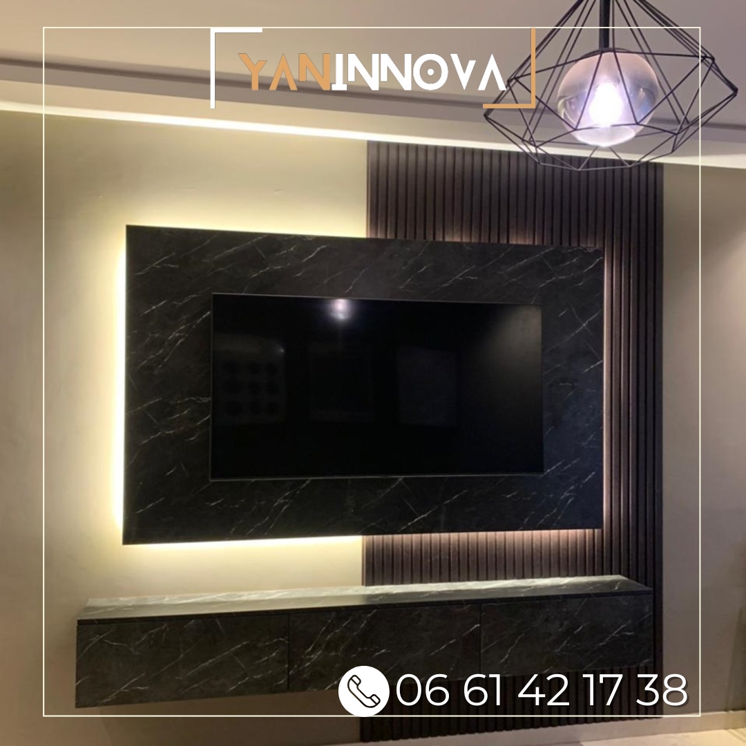 Design intérieur noir élégant - YanInnova